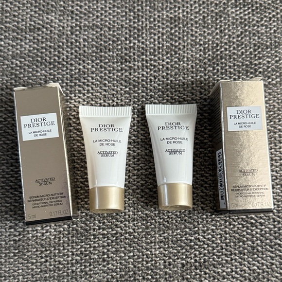 Set of 2 Minis DIOR PRESTIGE La Micro-Huile de Rose Advanced Serum 5ml New - Picture 3 of 15